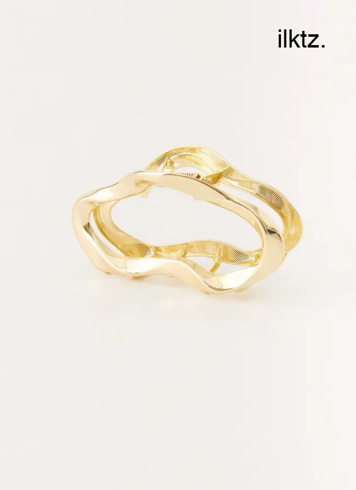 Clean Girl Claw Clip - Gold - Gold / One Size - Hair Accessories