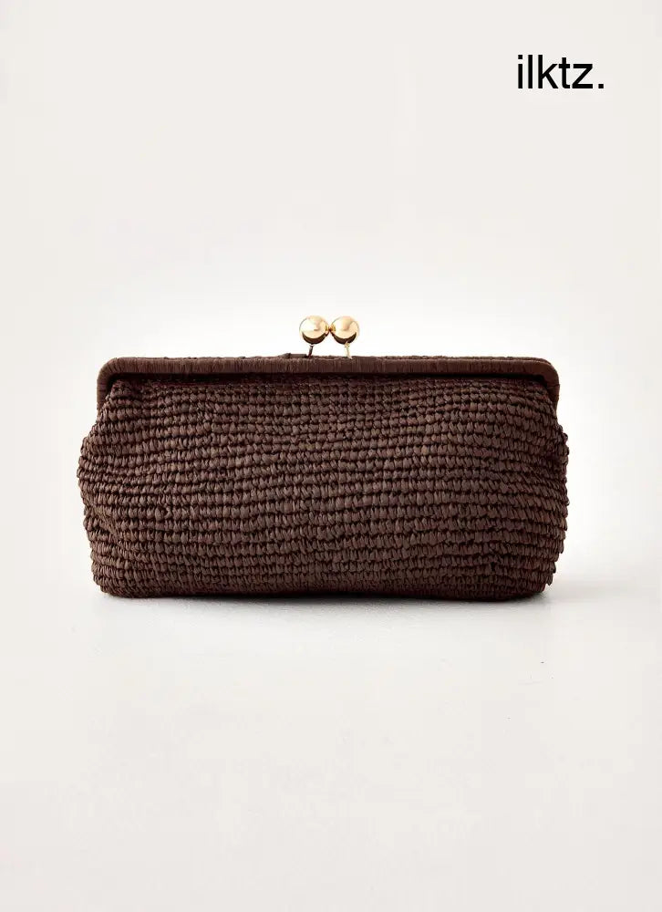 Gia Clutch Bag - Brown - Brown / One Size - Bags
