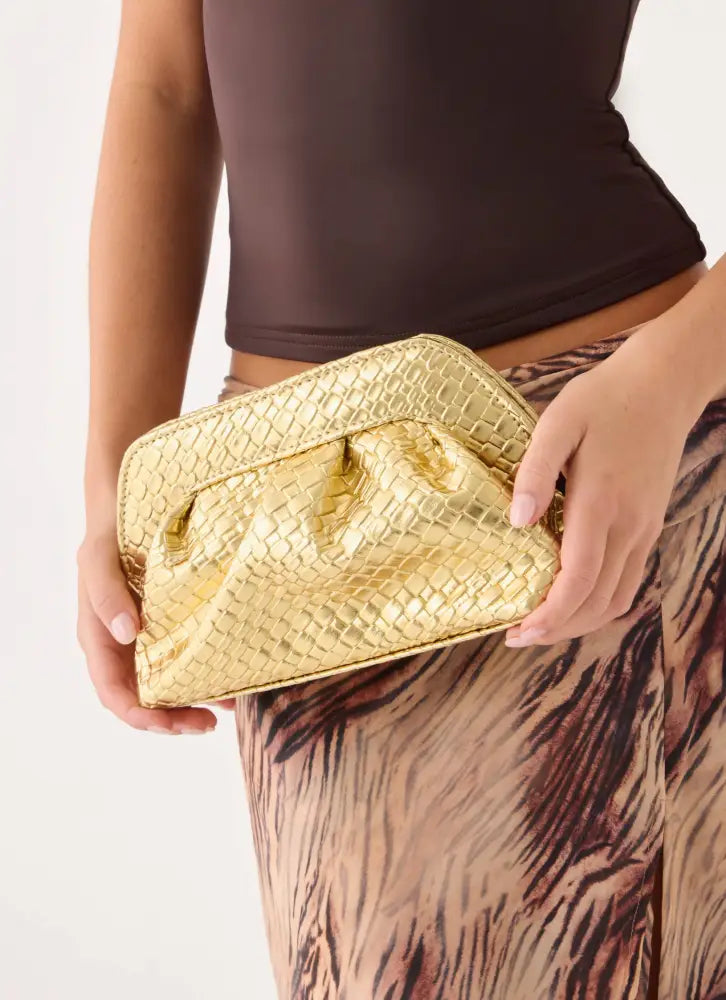Solstice Clutch Bag - Gold - Gold / One Size - Bags